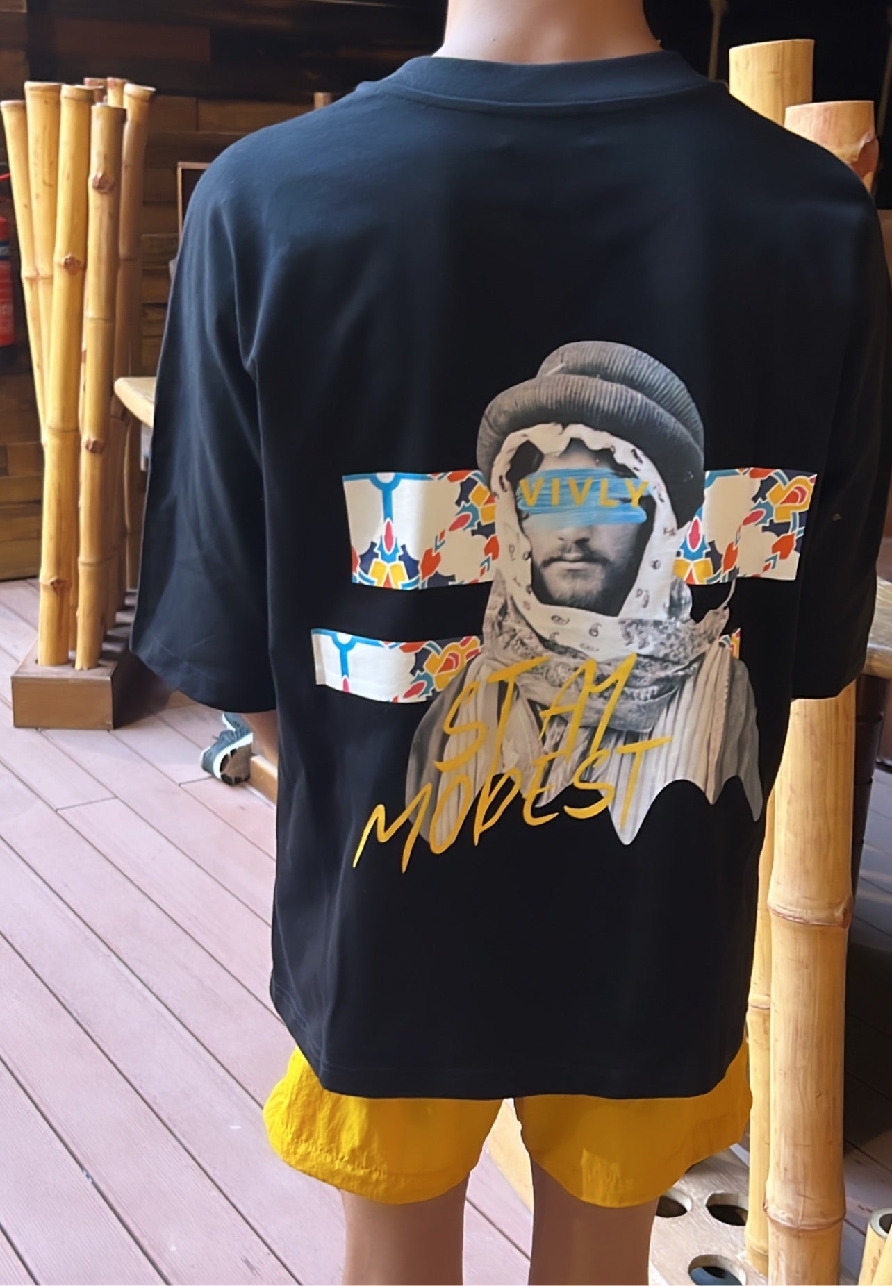 STAY MODEST oversized